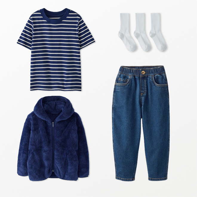 Marshmallow Fleece Zip Up Hoodie | Hanna Andersson