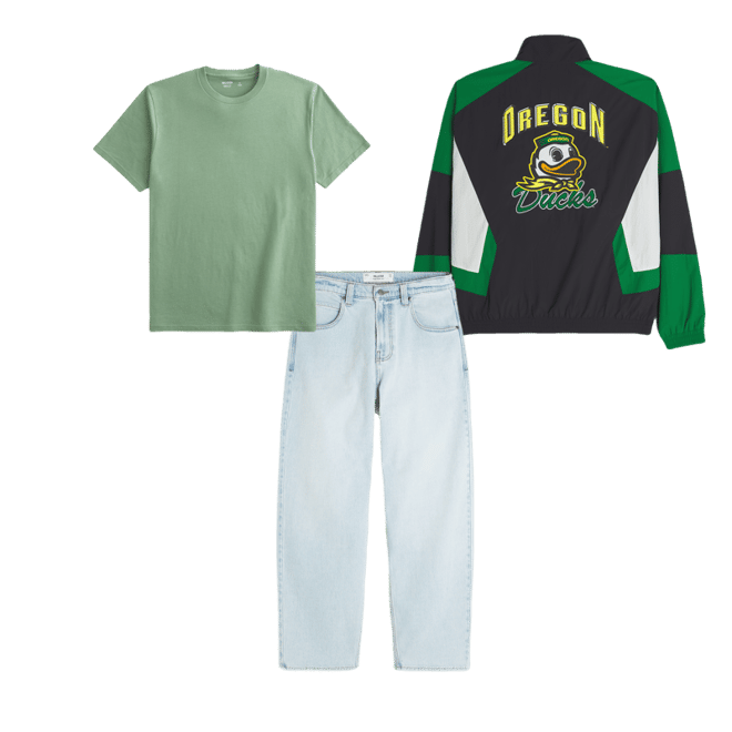 University of Oregon Ducks Graphic Windbreaker Jacket