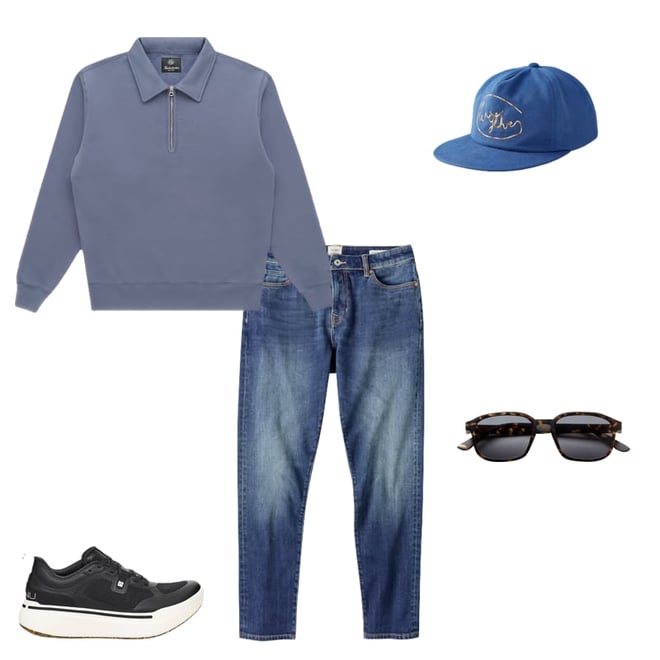 帽子 Wythe Ovy Wythe New York Chainstitched Canvas Ranch Hat - Blue