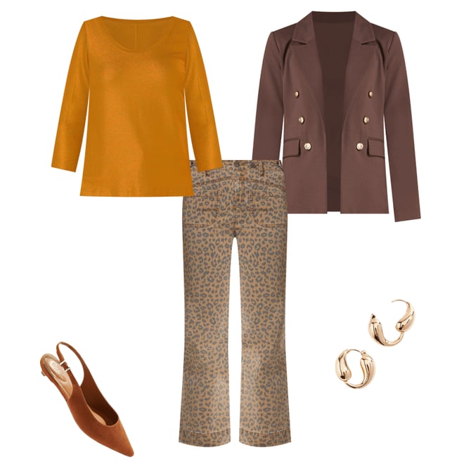  Cato Fashions | Cato Leopard Print Twill Pants
