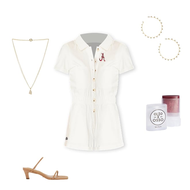 University Of Alabama Denim Romper