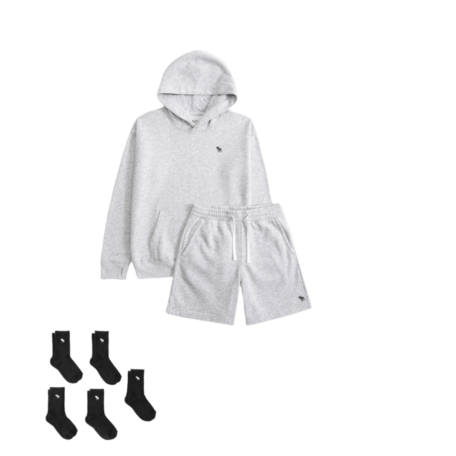 comfy icon hoodie & shorts set