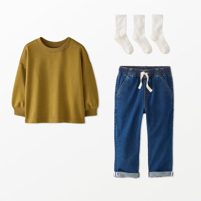 Balloon Sleeve French Terry Sweatshirt | Hanna Andersson