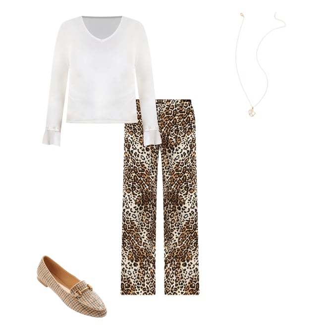  Cato Fashions | Cato Leopard Wide Leg Pants