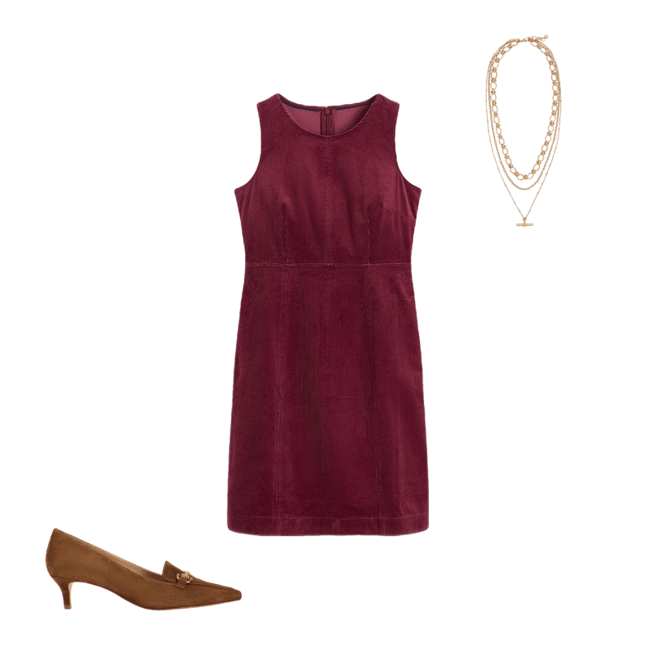 slim fit dress slacks Calvin Klein Lace-Up V-Neck Zipper Sleeve Dress Black Gold Detailing S