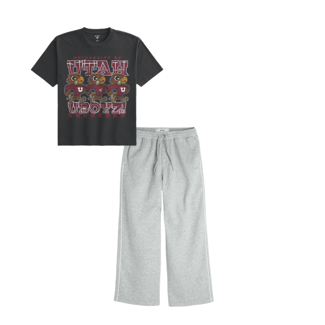 Boxy University of Utah Graphic Tee
