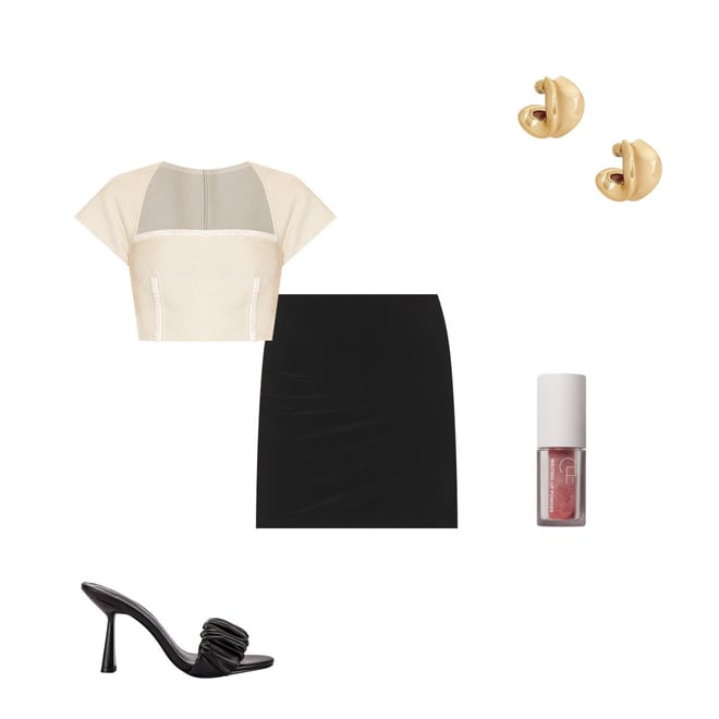 Norma Kamali Side Slit Mini Skirt in Black | REVOLVE