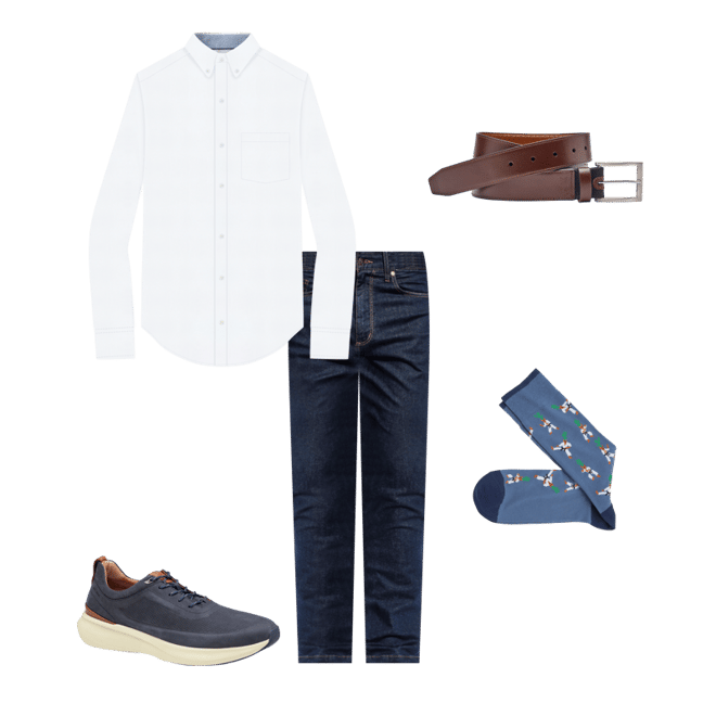 Men's XC+™ Declan U-Throat in Navy Waterproof Nubuck | Johnston