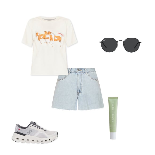 【みき】Quilted Flare Bell Shorts WeWoreWhat Flare Bell Short | VIDA MOULIN