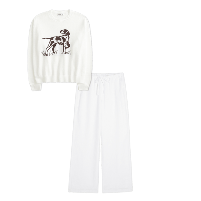 Easy Dog Graphic Crew Sweater