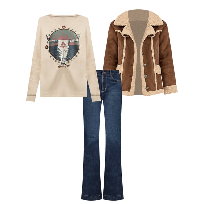 Women's Wrangler Bespoke High Rise Trouser Jean in Alexandra