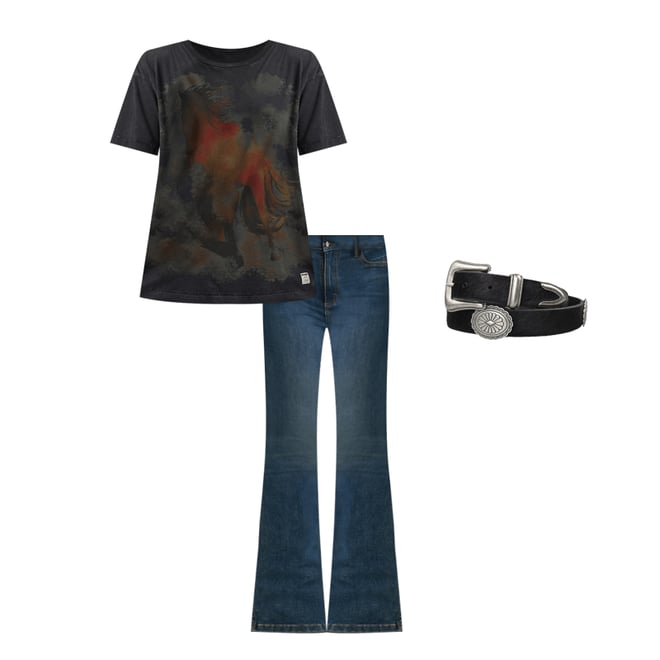 Wrangler x Lainey Wilson Boot Huggers in Boho Wash