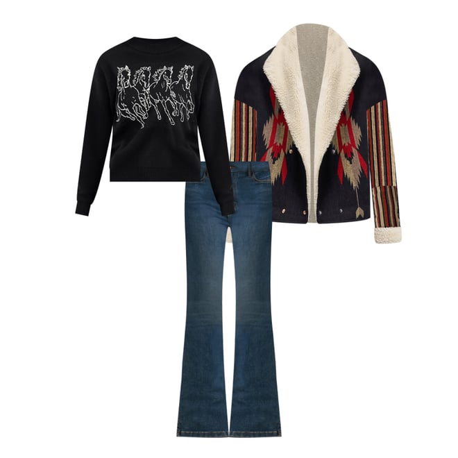 Wrangler x Lainey Wilson Jacquard Lainey Coat in Jacquard