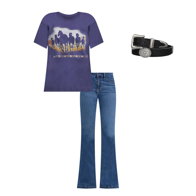 Women's Wrangler Bespoke High Rise Flare Jean in Elsie