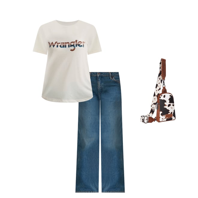 Women's Worldwide Mid Rise Wide Leg Jean in Drifters Dream