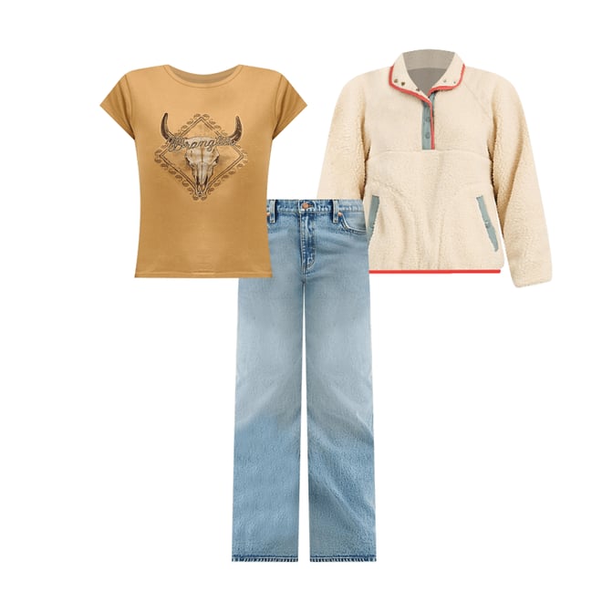 Women's Wrangler Retro® Half-Snap Sherpa Pullover in White