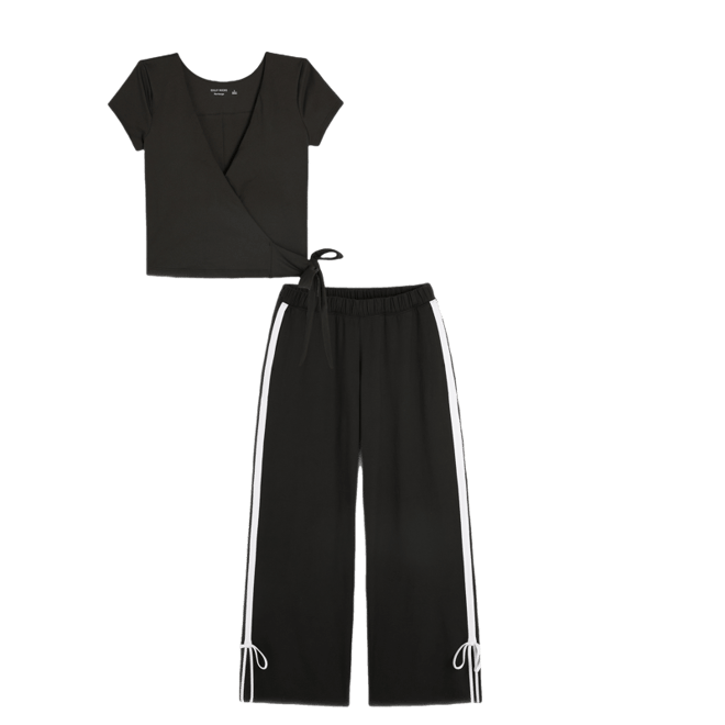 Gilly Hicks Active Side Bow Baggy Pants