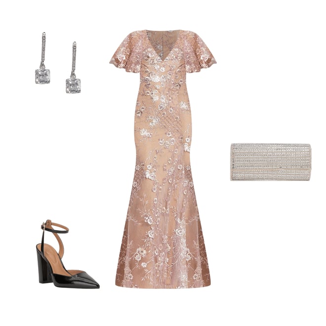 sachin and babi light blue dress Black Tie Wedding Guest Dress Ideas: Formal Wedding Guide main image 1