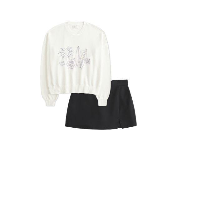 Easy West Coast Beach Graphic Crew Sweater