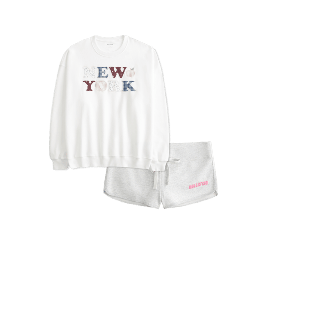 Fleece Logo Shortie Shorts