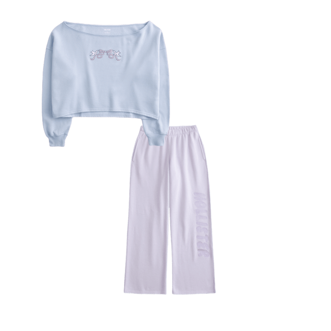 Wide-Leg Logo Sweatpants