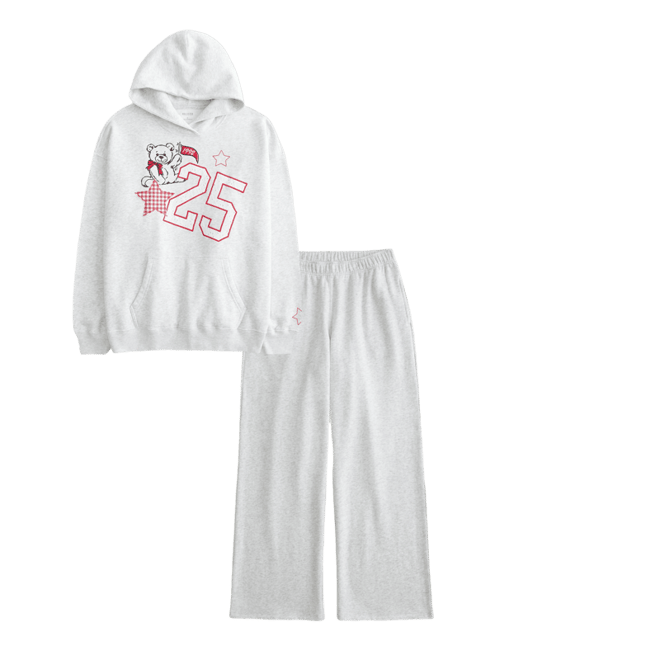 Oversized Varsity Graphic Hoodie