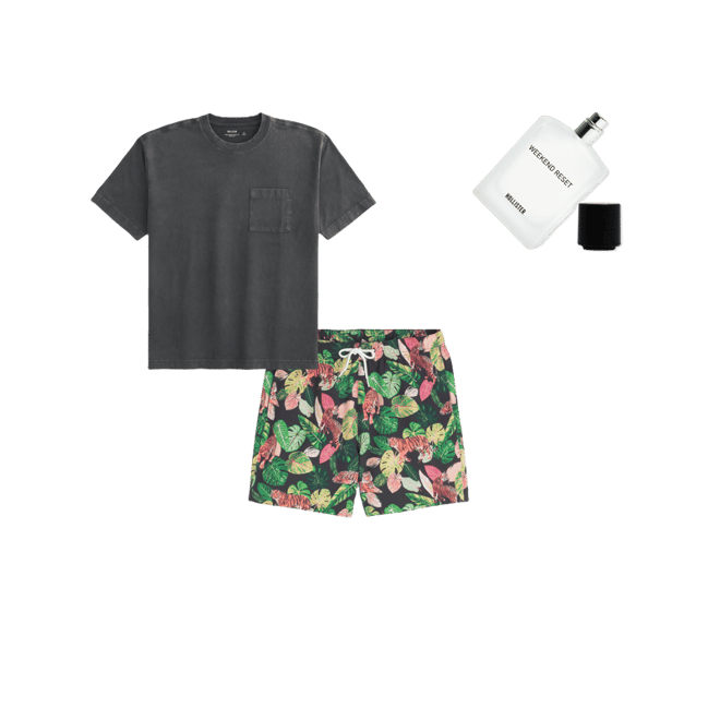 Boxy Heavyweight Washed Pocket Crew T-Shirt
