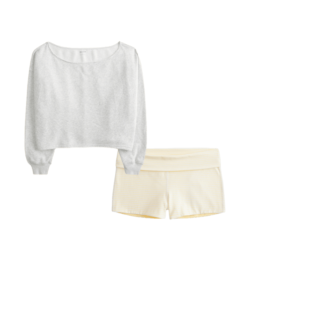 Reversible Knit Shortie Shorts