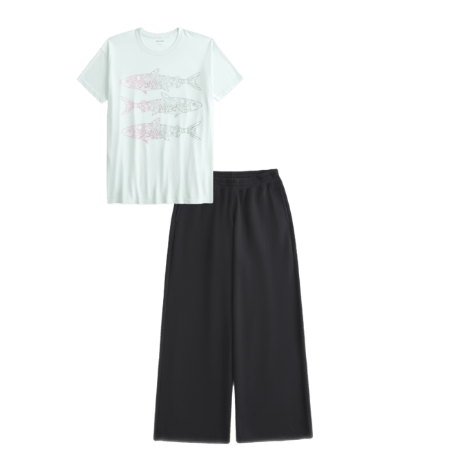 Oversized Fish Graphic Tee
