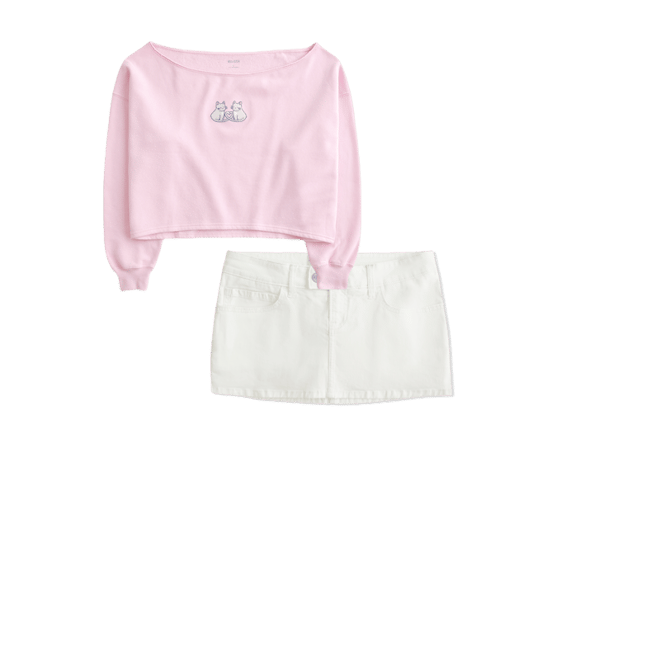 Twill Micro Mini Skort