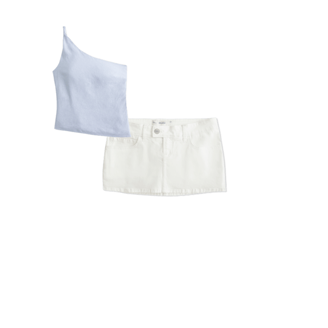 Twill Micro Mini Skort
