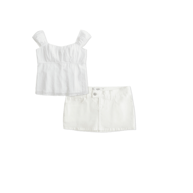 Twill Micro Mini Skort