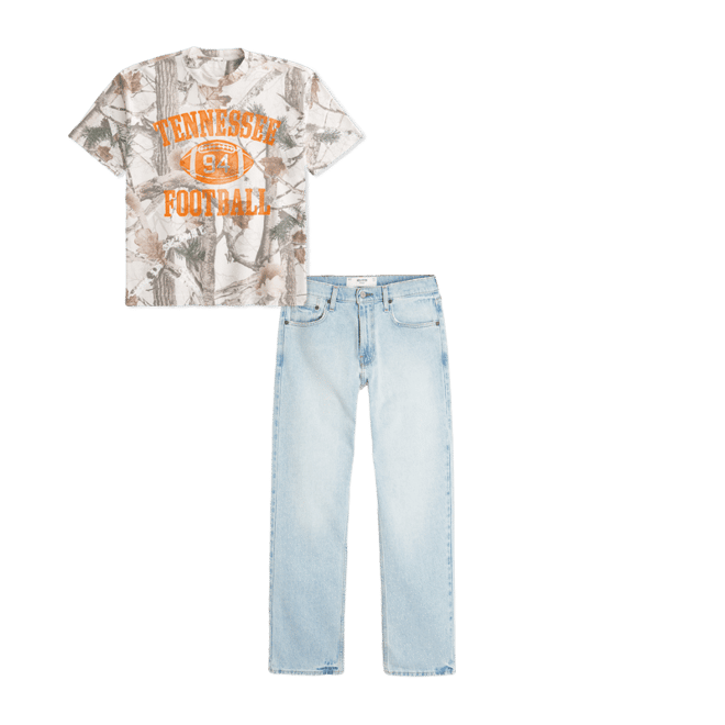 Boxy Heavyweight University of Tennessee Volunteers Camo Graphic Tee