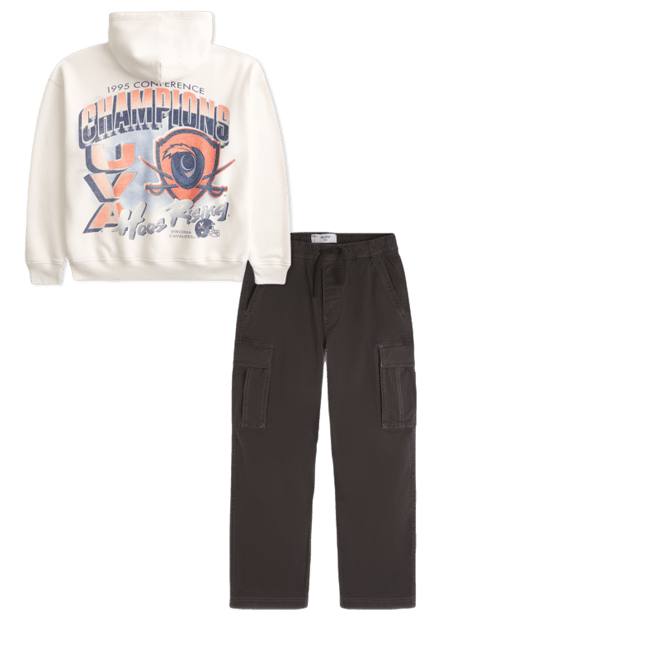 Boxy University of Virginia Cavaliers Graphic Hoodie