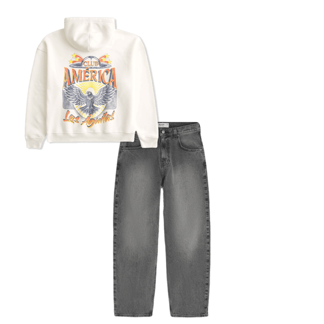 Boxy Club América Las Águillas Graphic Hoodie