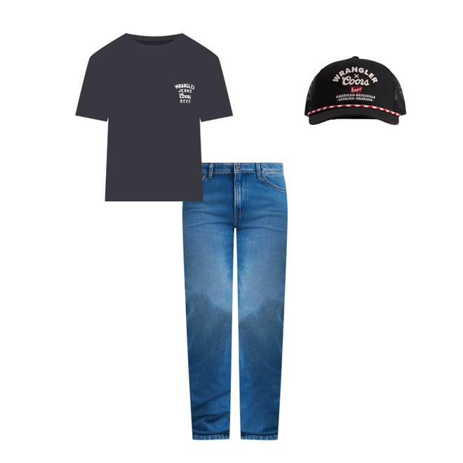 Wrangler x Coors Logo T-Shirt in Black