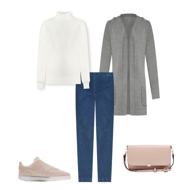 petite hooded cardigan