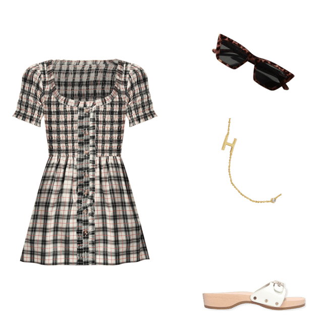 ワンピース madder madder magical sleeve check dress ワンピース madder madder magical sleeve check dress madder