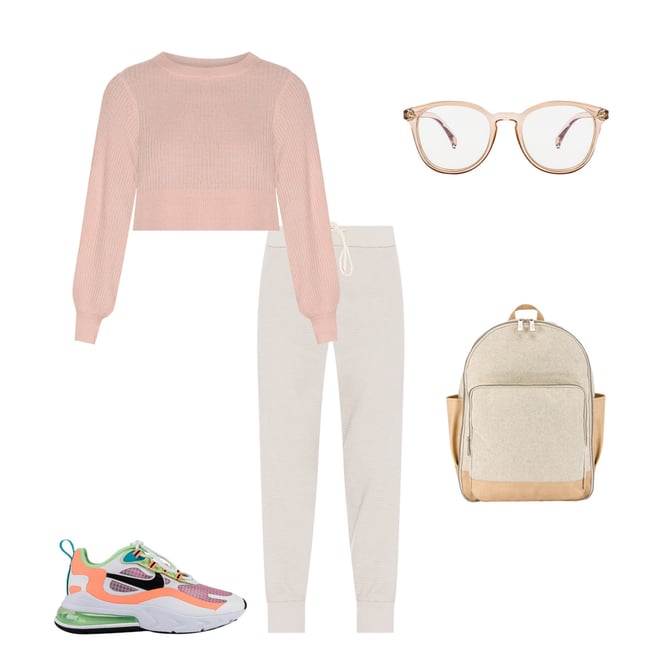 Nike Air Max 270 React Se Sneaker In Light Artic Pink Black Orange Pulse White Vapor Green Oracle Aqua Revolve