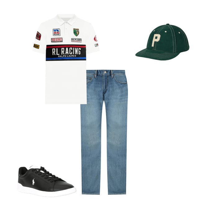 POLO RALPH LAUREN/RL TRACK MEET 半袖ポロXS.S POLO RALPH LAUREN/RL TRACK MEET 半袖ポロXS.S