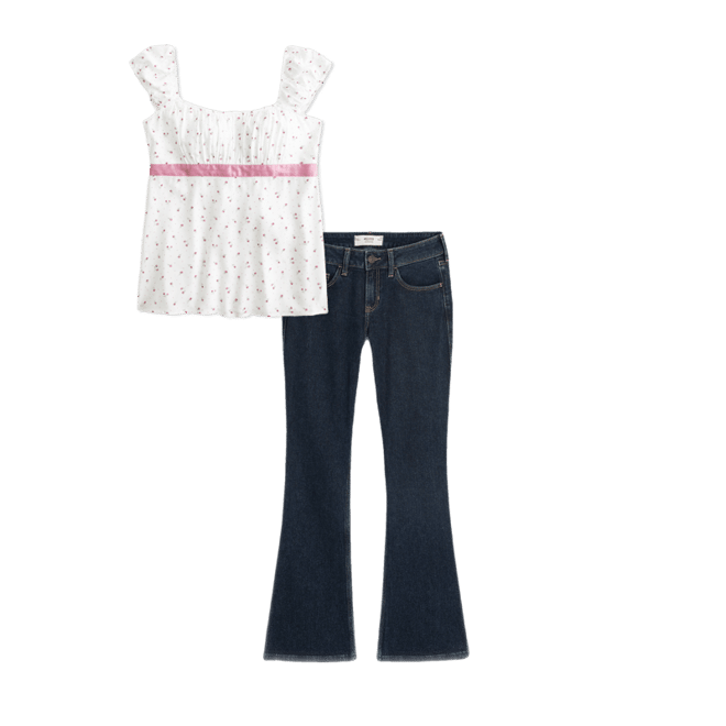 Top babydoll Easy Fit de satén anudado