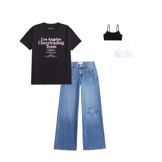 oversized graphic logo tee