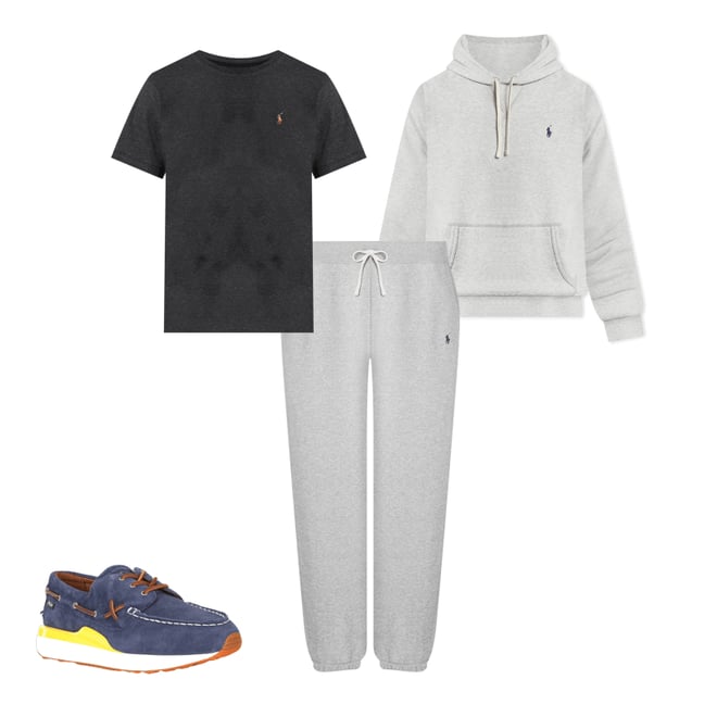 POLO RALPH LAUREN - barnnet samoyed nugu dholicスウェット Shop Polo Ralph Lauren Leather Pony Double Knit Hoodie