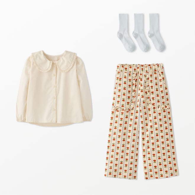 Twill Wide Leg Pants | Hanna Andersson