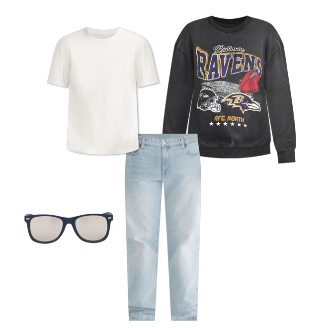 Baltimore Ravens Stadium Crew Sweatshirt