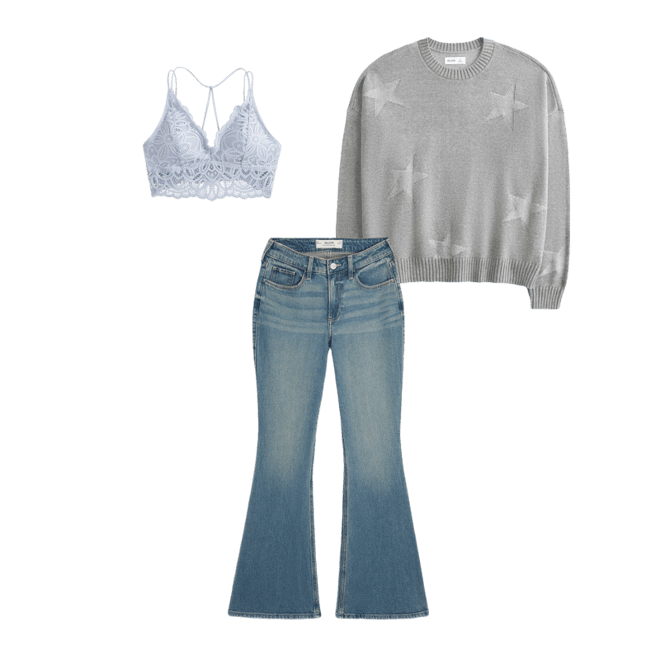 Curvy High-Rise Medium Wash Flare Jeans