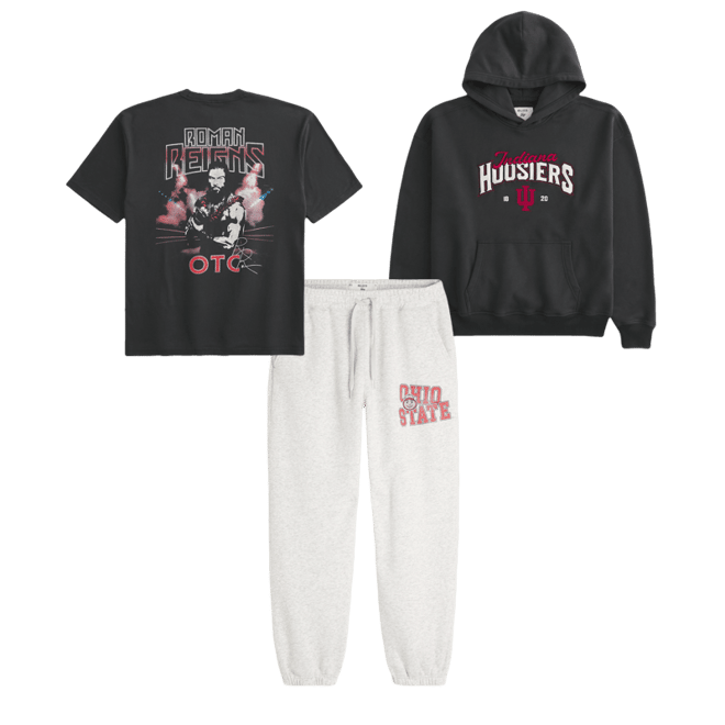 Boxy Indiana University Hoosiers Graphic Hoodie