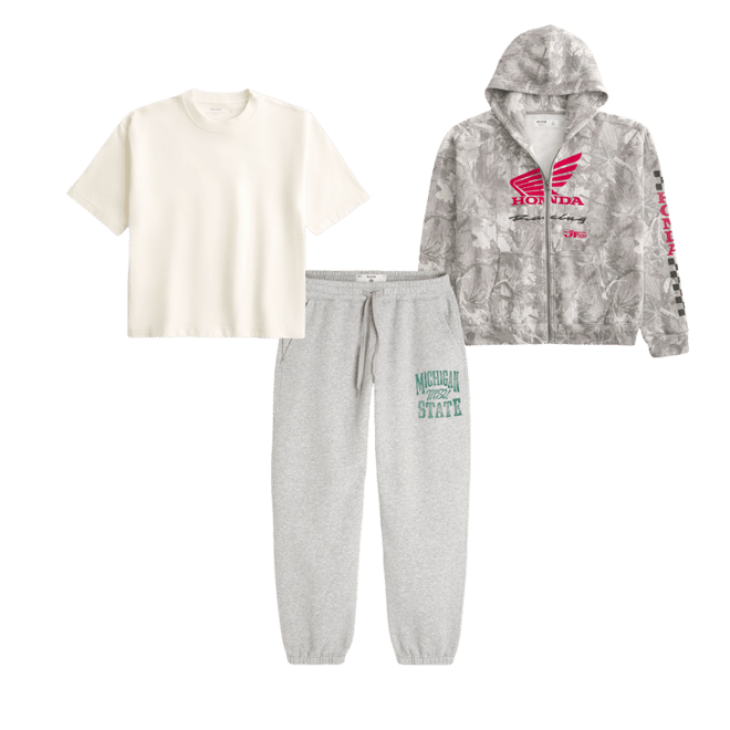 Michigan State University Spartans Graphic Baggy Cinch Fleece Joggers
