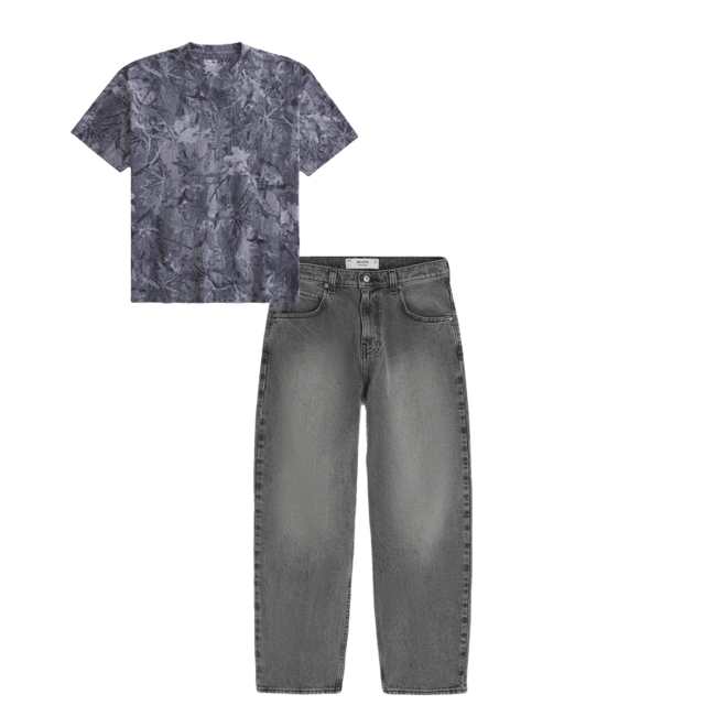 Vaqueros holgados estilo skater en gris lavado
