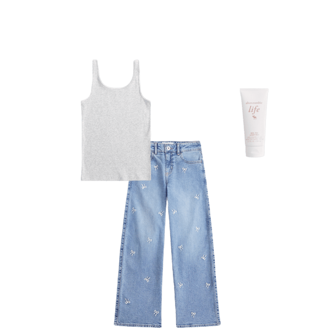 high rise wide leg jeans